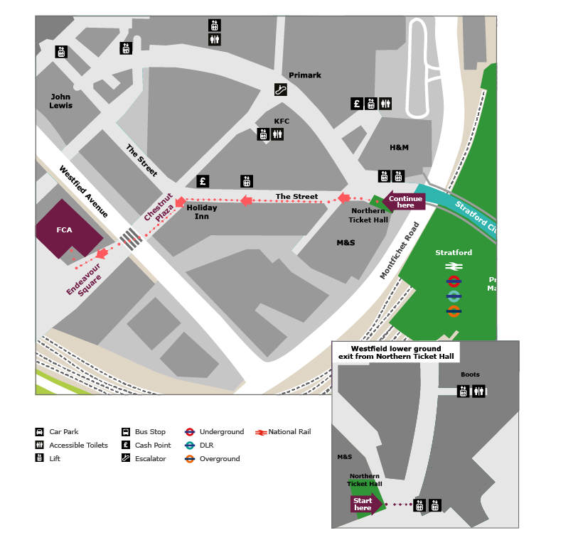 route from stratford bus station